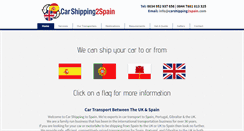 Desktop Screenshot of carshippingtospain.com