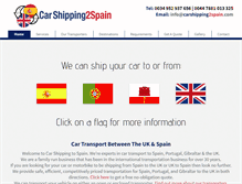 Tablet Screenshot of carshippingtospain.com